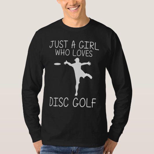 Cooler Disk Golf für Girls Kid Disk Golf Golfer T-Shirt (Vorderseite)