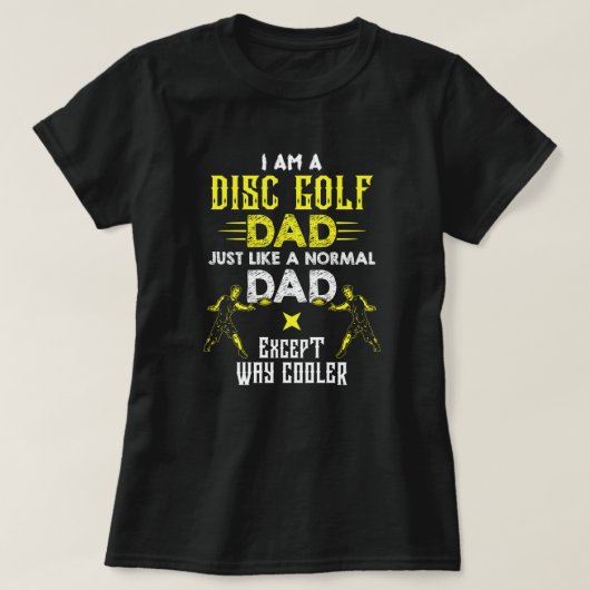 Cooler Disk Golf Papa T-Shirt (Design vorne)