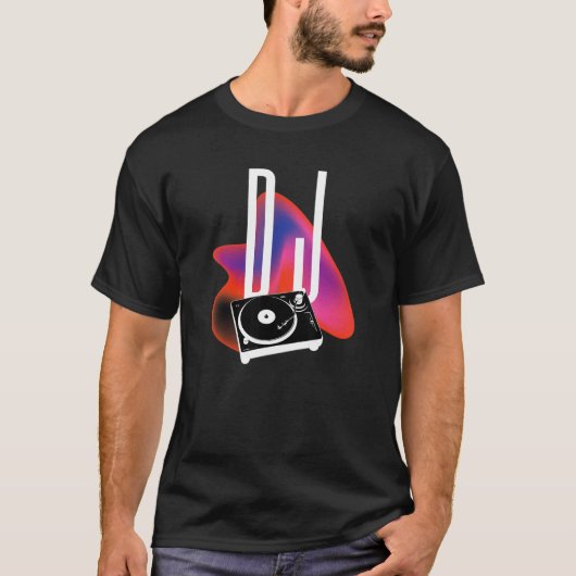 Cooler Diskjockey Outfit Pullorful Disco Pro T-Shirt (Vorderseite)