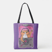Cooler DJ Cat Marker Kunstdruckerei Design Spaß Tasche (Rückseite)