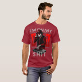 Cooler DJ Image Disk Jockey Meme Mixer Headset T-Shirt (Vorne ganz)