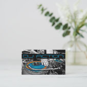 Cooler DJ Music Club Unterhaltung Visitenkarte (Stehend Vorderseite)