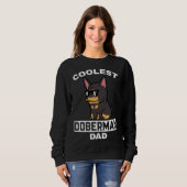 Cooler Doberman-Vater Sweatshirt (Vorne ganz)