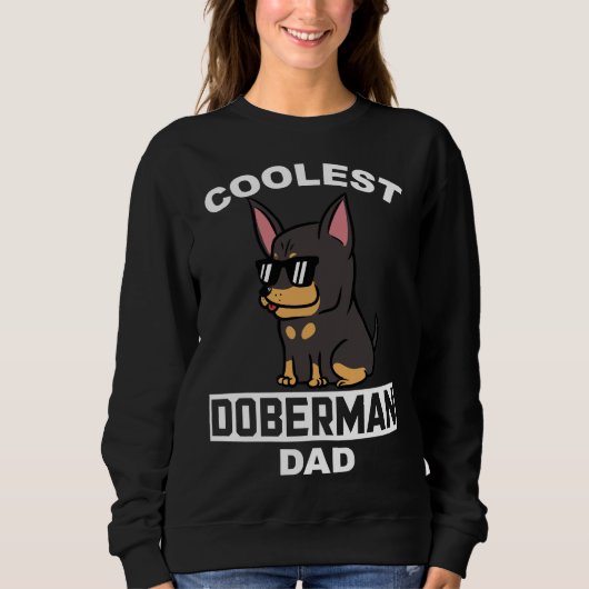 Cooler Doberman-Vater Sweatshirt (Vorderseite)