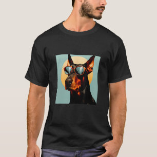 Cooler Dobermann - Dobermann Sonnenbrillen T-Shirt