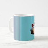Cooler Dobermann mit Sonnenbrille Kaffeetasse (Vorderseite Links)