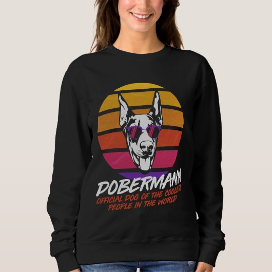 Cooler Dobermann Sweatshirt (Vorderseite)