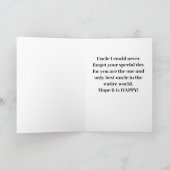 **COOLER DONKEY SAGT "HAPPY BIRTHDAY" ONCLE CARD KARTE (Innenseite)