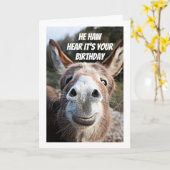 **COOLER DONKEY SAGT "HAPPY BIRTHDAY" ONCLE CARD KARTE (Gelbe Blume)
