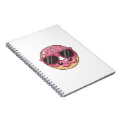 Cooler Donut mit Sonnenbrille Notizblock (Rechte Seite)