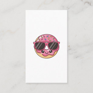 Cooler Donut mit Sonnenbrille Visitenkarte