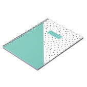 Cooler Doodle-Farbblock Retro-Muster der 90er Jahr Notizblock (Linke Seite)