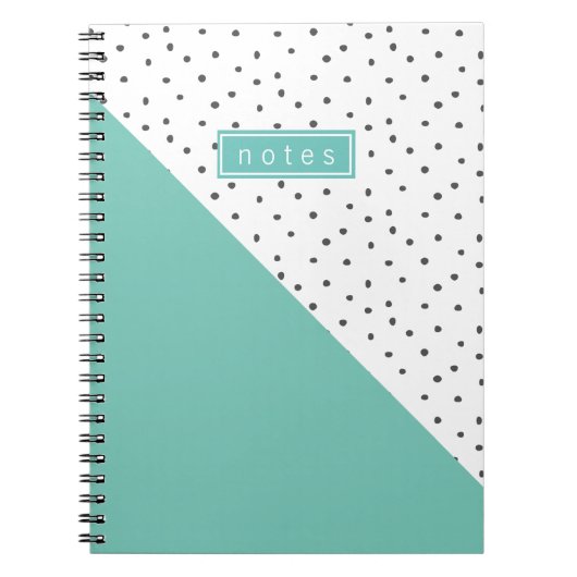 Cooler Doodle-Farbblock Retro-Muster der 90er Jahr Notizblock (Vorderseite)