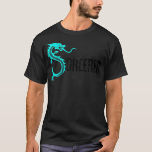 Cooler Drachen Feuer Feuerball Zauberer Zauberer S T-Shirt