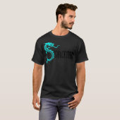 Cooler Drachenfeuer-Zauberer-Zauberer T-Shirt (Vorne ganz)
