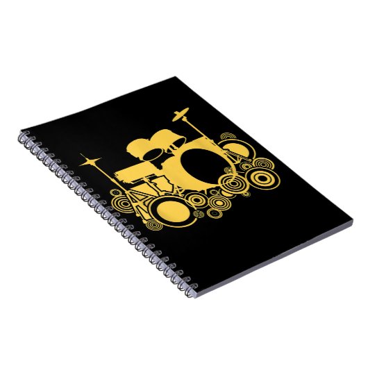 cooler Drum Kit Schlagzeug Drummer Notizblock (Rechte Seite)