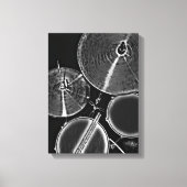 Cooler Drummer Art Drum Kit Leinwand Snare Drumsti (Vorderseite)