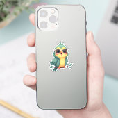 Cooler Dschungel | Tropical Kawaii Bird Aufkleber (Telefon)