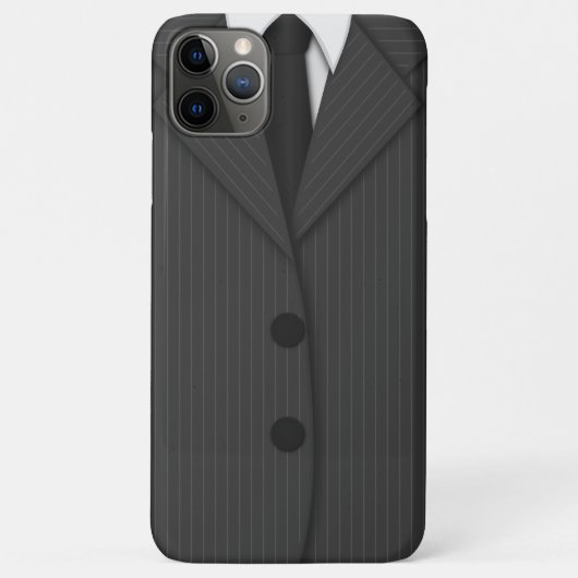 Cooler Dunkler Grau Pinstripe Anzug und Krawatte Case-Mate iPhone Hülle (Rückseite)