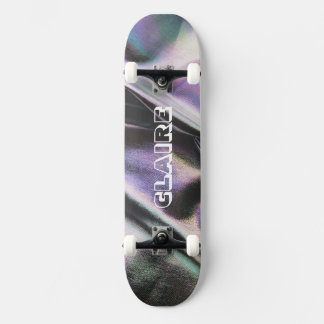 Cooler dunkler Holografischer Name Skateboard