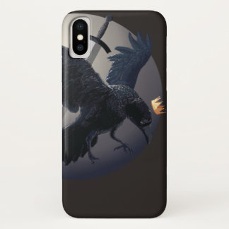 Cooler dunkler Raben-Kunst iPhone X Kasten Case-Mate iPhone Hülle