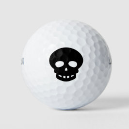 Cooler Dunkler Schädel Golfball