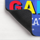 Cooler 'Eat, Sleep, Game, Repeat' Junge Mousepad (Ecke)