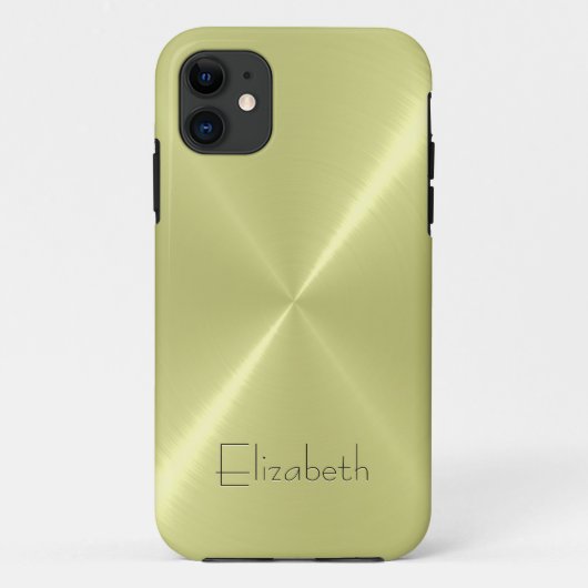 Cooler Edelstahlaussehen Case-Mate iPhone Hülle (Rückseite)