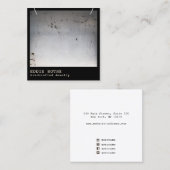 Cooler Edgy Rustic Necklace Display Square Quadratische Visitenkarte (Vorne/Hinten)