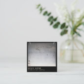 Cooler Edgy Rustic Necklace Display Square Quadratische Visitenkarte (Stehend Vorderseite)