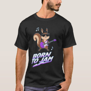 Cooler Eichhörnchen Rockstar T-Shirt