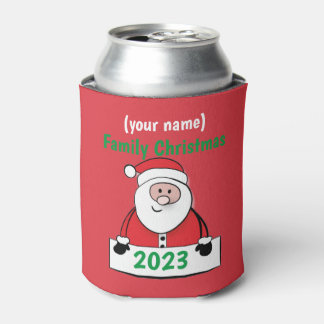 Cooler - Eigene Weihnachtsfamilie (Name hinzufügen Dosenkühler