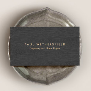 Cooler Einfach dunkler Holzschmuck und Pflege Visitenkarte