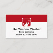 Cooler einfacher moderner Fensterwäscher Visitenkarte (Vorderseite)