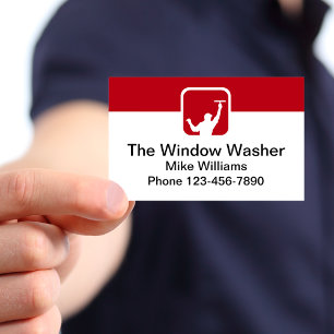 Cooler einfacher moderner Fensterwäscher Visitenkarte