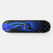 Cooler einsamer Wolf Skateboard (Horizontal)