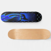 Cooler einsamer Wolf Skateboard (Horizontal)