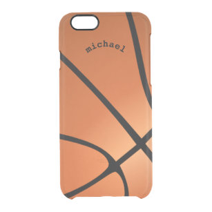 Cooler einzigartiger künstlerischer Basketball Durchsichtige iPhone 6/6S Hülle