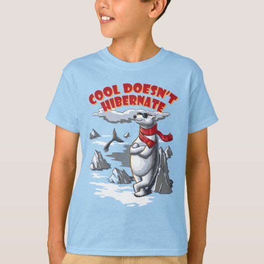 Cooler Eisbär T-Shirt (Vorderseite)