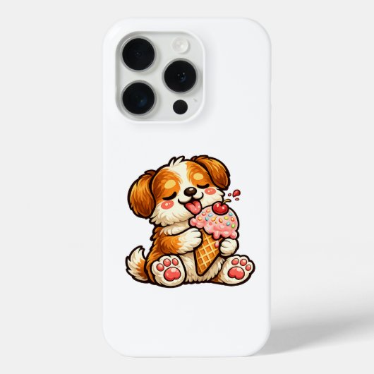 Cooler Eiscreme-Hund Case-Mate iPhone Hülle (Rückseite)