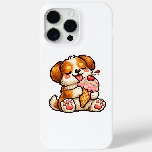 Cooler Eiscreme-Hund Case-Mate iPhone Hülle (Rückseite)