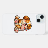 Cooler Eiscreme-Hund iPhone Hülle (Rückseite (Horizontal))
