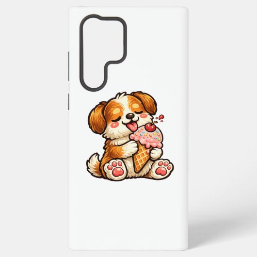 Cooler Eiscreme-Hund Samsung Galaxy Hülle (Rückseite)
