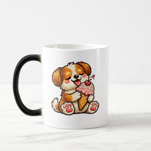 Cooler Eiscreme-Hund Verwandlungstasse (Links)