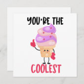 Cooler Eiscremepuffer Mitteilungskarte (Vorne/Hinten)