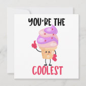 Cooler Eiscremepuffer Mitteilungskarte (Vorderseite)