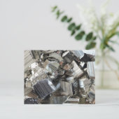 Cooler Eisen-Pyrite-Fool-Goldcluster Postkarte (Stehend Vorderseite)