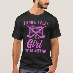 Cooler Eishockey für Damen-Feldhockey T-Shirt
