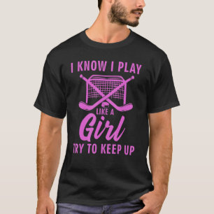 Cooler Eishockey für Damen-Feldhockey T-Shirt