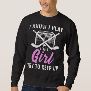 Cooler Eishockey für Damen und Herren Feldhockey-L Sweatshirt